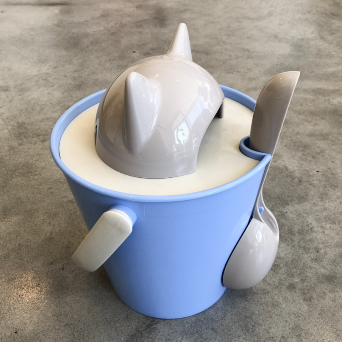 Recipiente para alimentação gato - Crick Azul e Cinza - Image 3