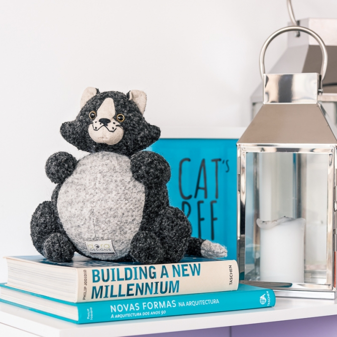 Boneco de raças / Trava portas - Cat & Dog - The Fat Cat
