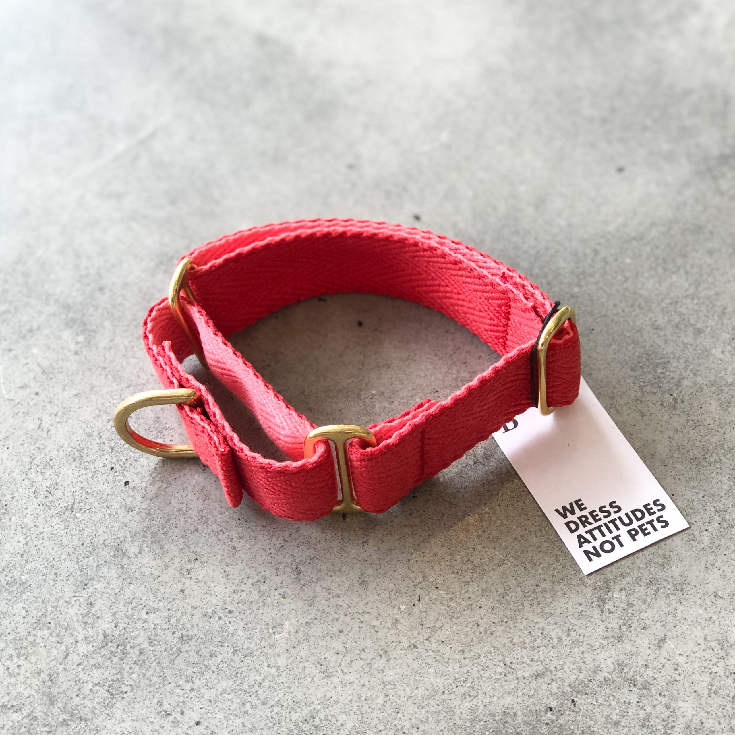 Brott Barcelona (PURE Colletion)- Coleira para cão Red and Candy Pink