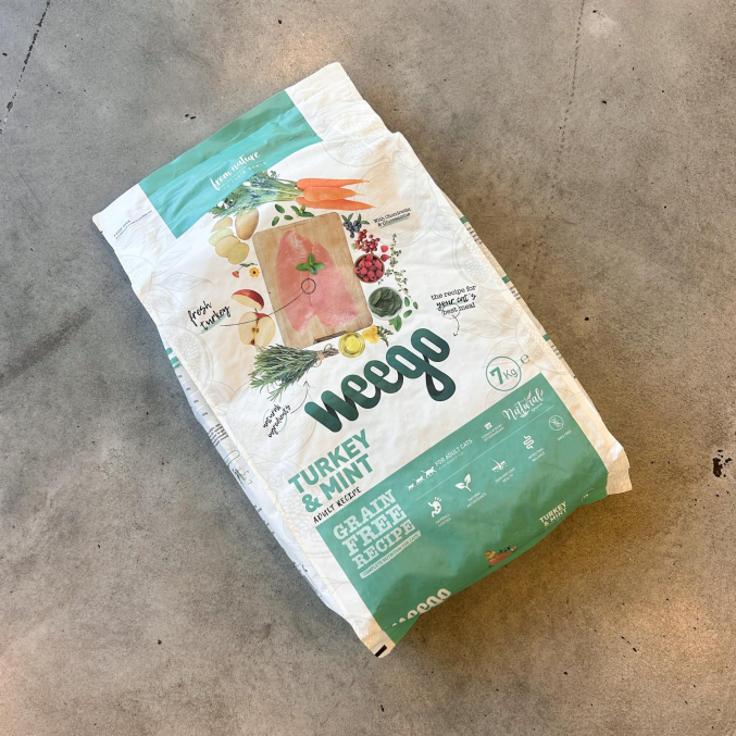 alimentação para gatos séniores esterilizados – Turkey & Mint
